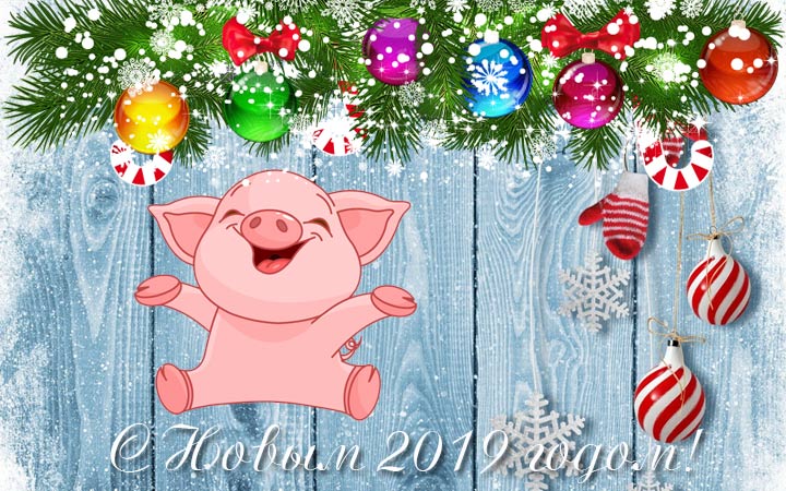 Слайд Поздравление С Новым Годом Свиньи