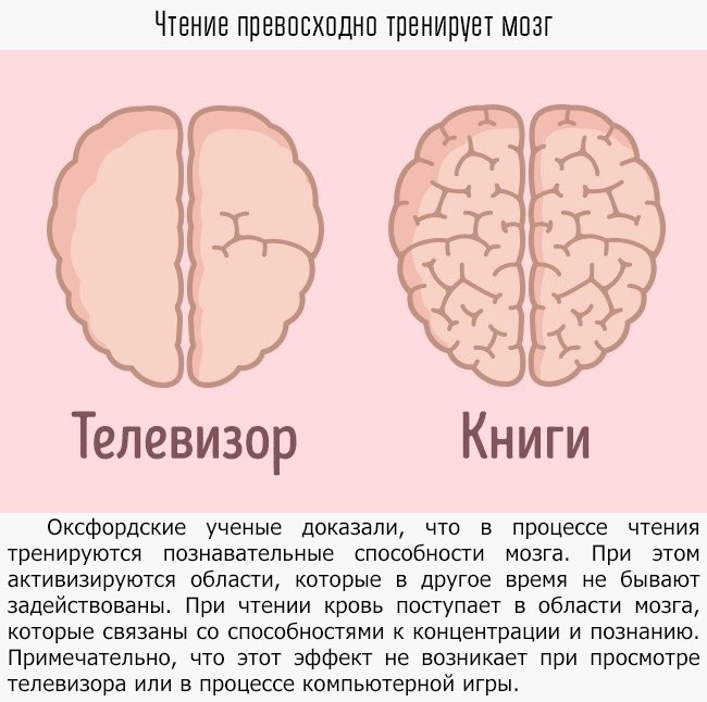 Чтение может стать причиной развития мозга картинка