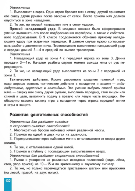 §18 Волейбол / Учебник - Физическая культура. 8-9 классы. В.И. Лях. - М ...