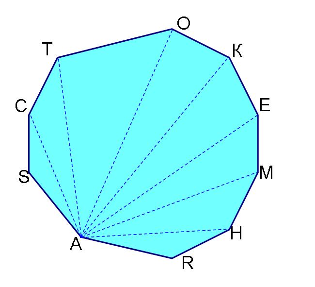 Сколько диагоналей выходит из одной вершины десятиугольника сделай чертеж