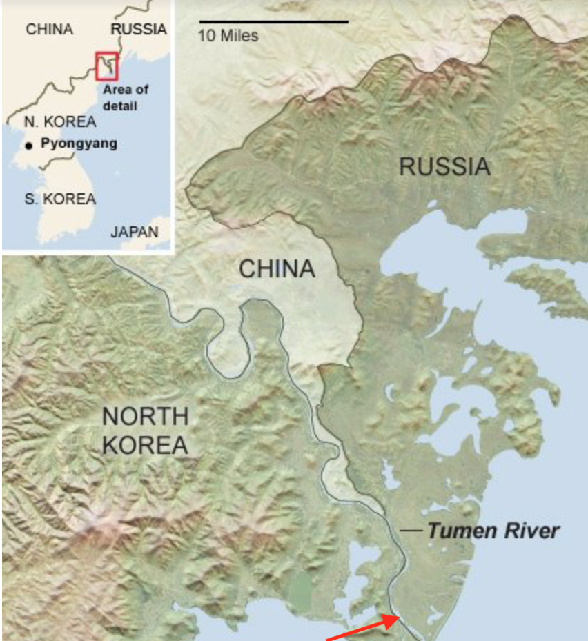 Северная корея на карте граница с россией. Граница России и Северной Кореи. Северная Корея на карте и РФ. Граница между Россией и Северной Кореей на карте.